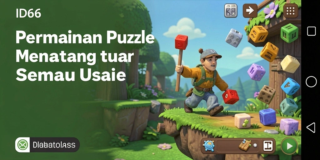 Screenshot gameplay ID66 menampilkan momen mendebarkan saat menyelesaikan puzzle.