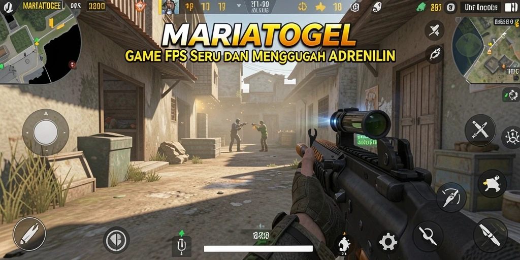 Tampilan gameplay MARIATOGEL yang mendebarkan dan penuh aksi.