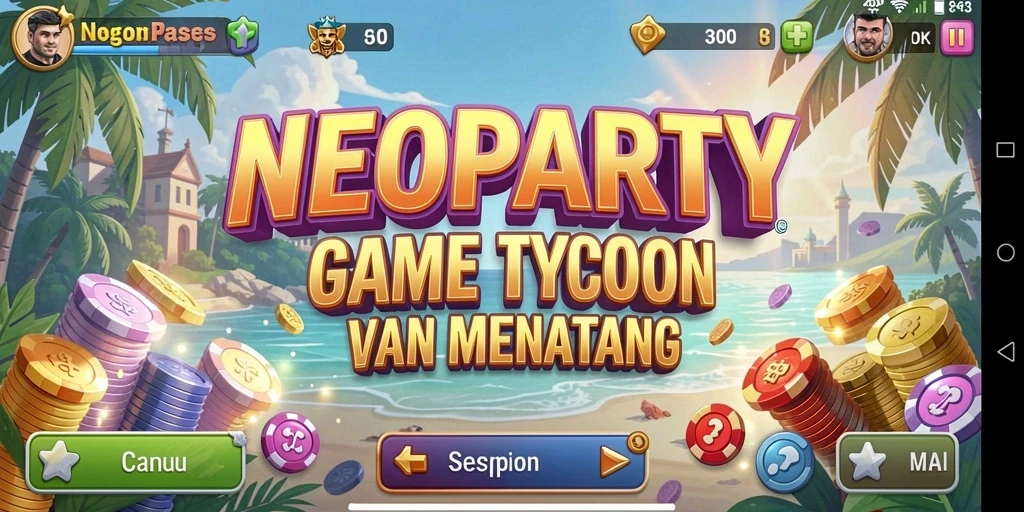 Tampilan gameplay seru dan menantang di NEOPARTY.