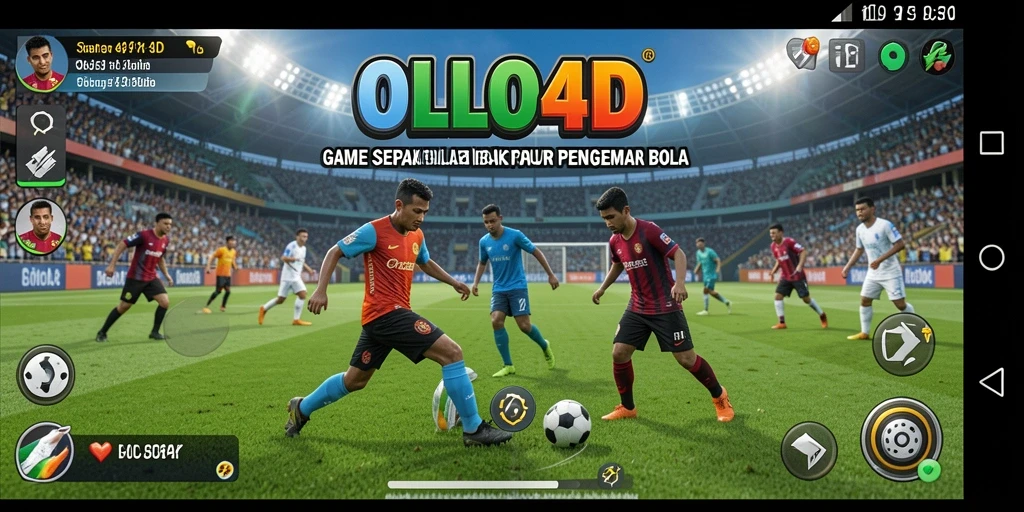 Gameplay seru OLLO4D dengan aksi sepak bola yang mendebarkan.