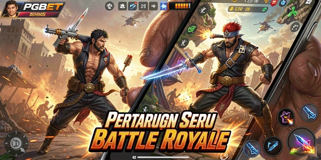 Gameplay intens di PGBET dengan aksi Battle Royale.