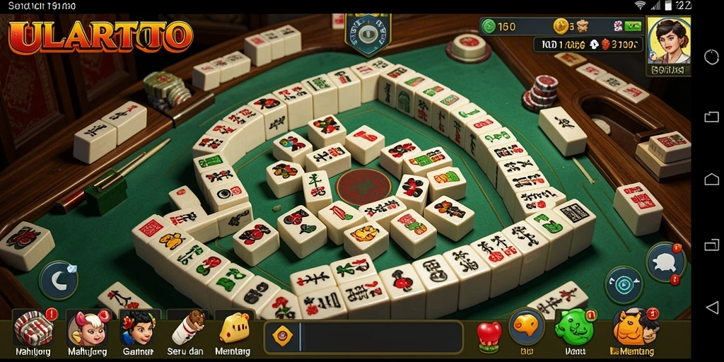 Screenshot gameplay ULARTOTO yang menampilkan strategi dan keasyikan bermain Mahjong.