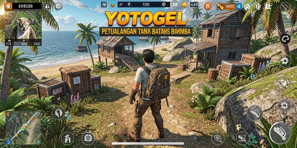 Tampilan gameplay YOTOGEL menampilkan eksplorasi dunia terbuka yang menakjubkan.